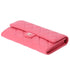 CHANEL Matelasse Long Flap Wallet Pink Lambskin